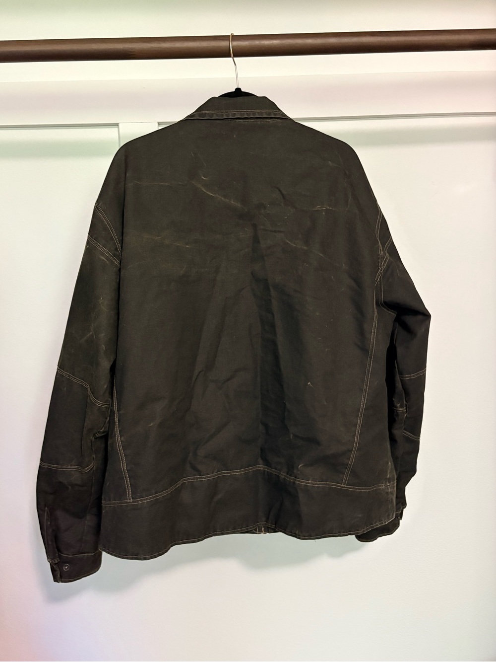 KÜHL Men's Dark Brown Military-Style Zip Jacket - Picture 3 of 7